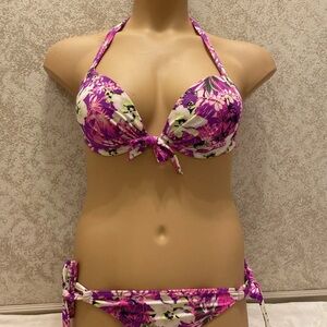 Victoria's Secret Multicolor Tropical Neon Floral Bikini